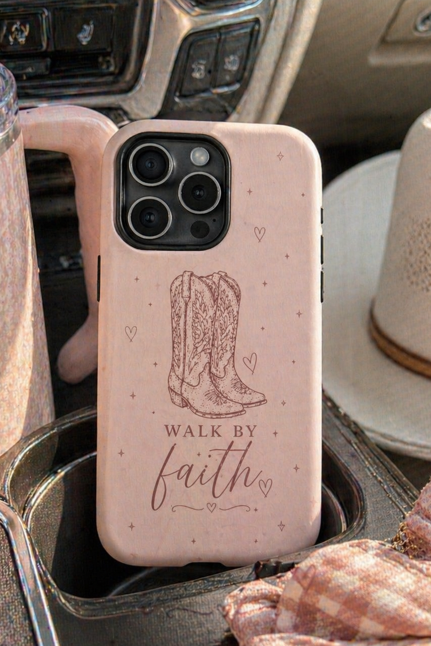 Walk by Faith - Phone Case