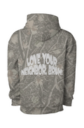 Love our Neighbor, Bruh! - Camo Hoodie