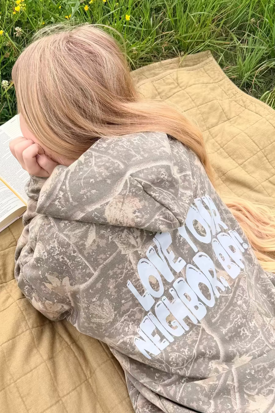 Love Your Neighbor, Bruh! - Camo Hoodie